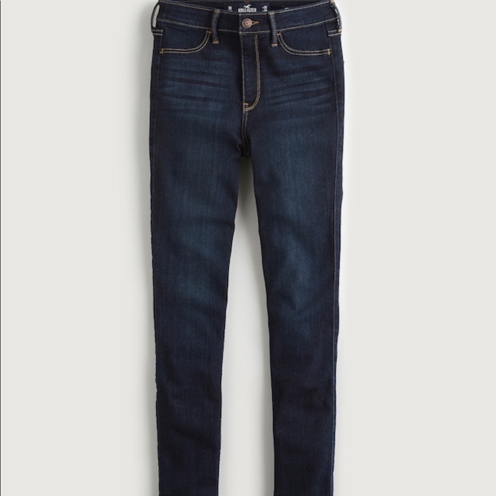 HIGH-RISE DARK WASH JEAN LEGGINGS